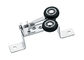 Upper Side Hanging Aluminium Window Rollers , Track Pully Sliding Window Hardware Rollers supplier