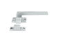 Zinc Die Casting Door Lever Sets Smooth Surface Treatment Rosette With Base supplier