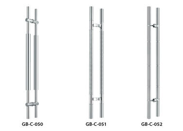 China H Shape Stainless Steel Tube Handles Fashionable Design For Office Glass Doors supplier
